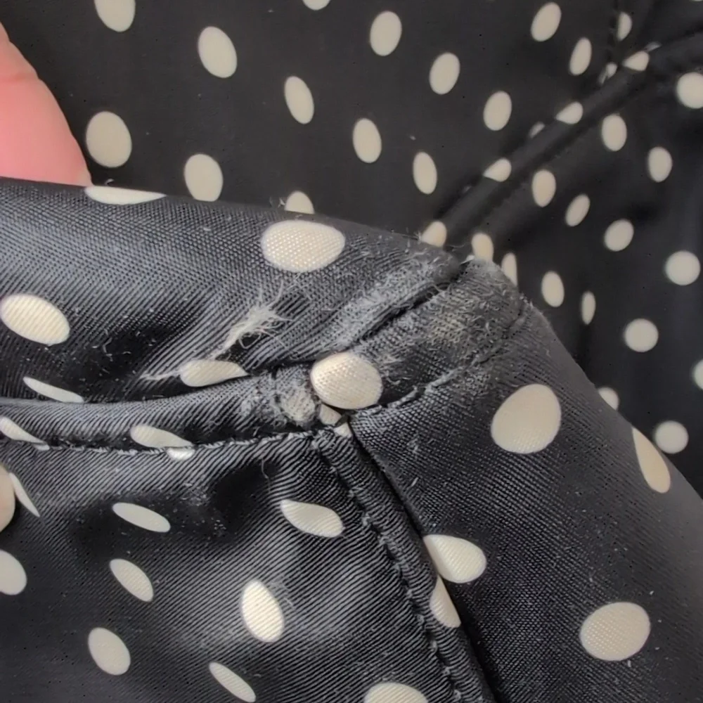 Kate Spade Black and White polkadot diaper bag